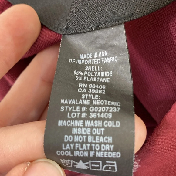 Theory Navalane Neoteric Skinny Pants Womens Size 10 Red Stretchy Ankle Length - Picture 11 of 13